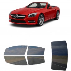 לרכב Mercedes Benz SL Class TwodoorConvertible 2013 ציפוי חלונות שחורים רב פעמי סיליקון לחלונות קדמיים, אחוריים ולחלון האחורי