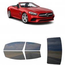 לרכב Mercedes Benz SLRoadster TwodoorConvertible 2016 ציפוי חלונות שחורים רב פעמי סיליקון לחלונות קדמיים, אחוריים ולחלון האחורי