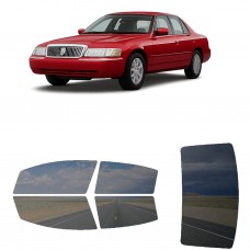 לרכב Mercuny Grand Marquis Sedan 2005 ציפוי חלונות שחורים רב פעמי סיליקון לחלונות קדמיים, אחוריים ולחלון האחורי