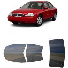 לרכב Mercuny Sable Sedan 2003 ציפוי חלונות שחורים רב פעמי סיליקון לחלונות קדמיים, אחוריים ולחלון האחורי
