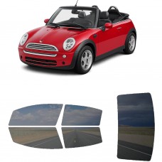 לרכב Mini Cooper TwodoorConvertible 2005 ציפוי חלונות שחורים רב פעמי סיליקון לחלונות קדמיים, אחוריים ולחלון האחורי