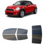 לרכב Mini Roadster TwodoorConvertible 2012 ציפוי חלונות שחורים רב פעמי סיליקון לחלונות קדמיים, אחוריים ולחלון האחורי