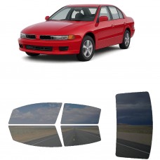 לרכב Mitsubishi Galant Sedan 1999 ציפוי חלונות שחורים רב פעמי סיליקון לחלונות קדמיים, אחוריים ולחלון האחורי