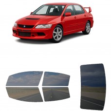 לרכב Mitsubishi Lancer Evolution Sedan 2003 ציפוי חלונות שחורים רב פעמי סיליקון לחלונות קדמיים, אחוריים ולחלון האחורי