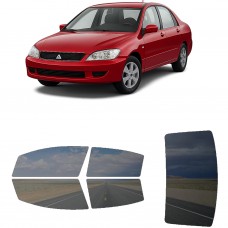לרכב Mitsubishi Lancer Sedan 2002 ציפוי חלונות שחורים רב פעמי סיליקון לחלונות קדמיים, אחוריים ולחלון האחורי