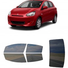לרכב Mitsubishi Mirage 2014 ציפוי חלונות שחורים רב פעמי סיליקון לחלונות קדמיים, אחוריים ולחלון האחורי