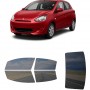 לרכב Mitsubishi Mirage 2014 ציפוי חלונות שחורים רב פעמי סיליקון לחלונות קדמיים, אחוריים ולחלון האחורי
