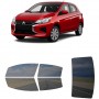 לרכב Mitsubishi Mirage ES 2022 ציפוי חלונות שחורים רב פעמי סיליקון לחלונות קדמיים, אחוריים ולחלון האחורי