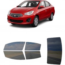 לרכב Mitsubishi MirageG4 2017 ציפוי חלונות שחורים רב פעמי סיליקון לחלונות קדמיים, אחוריים ולחלון האחורי