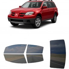 לרכב Mitsubishi Outlander SUV 2003 ציפוי חלונות שחורים רב פעמי סיליקון לחלונות קדמיים, אחוריים ולחלון האחורי