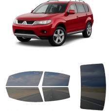 לרכב Mitsubishi Outlander SUV 2007 ציפוי חלונות שחורים רב פעמי סיליקון לחלונות קדמיים, אחוריים ולחלון האחורי
