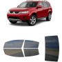 לרכב Mitsubishi Outlander SUV 2007 ציפוי חלונות שחורים רב פעמי סיליקון לחלונות קדמיים, אחוריים ולחלון האחורי