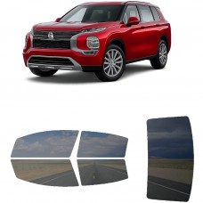 לרכב Mitsubishi Outlander SUV 2022 ציפוי חלונות שחורים רב פעמי סיליקון לחלונות קדמיים, אחוריים ולחלון האחורי