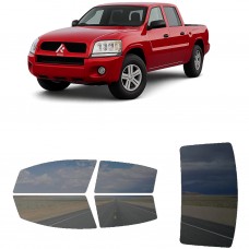 לרכב Mitsubishi Raider Crew Pickup 2006 ציפוי חלונות שחורים רב פעמי סיליקון לחלונות קדמיים, אחוריים ולחלון האחורי