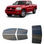 לרכב Mitsubishi Raider Crew Pickup 2006 ציפוי חלונות שחורים רב פעמי סיליקון לחלונות קדמיים, אחוריים ולחלון האחורי