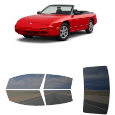 לרכב Nissan 240SX TwodoorConvertible 1993 ציפוי חלונות שחורים רב פעמי סיליקון לחלונות קדמיים, אחוריים ולחלון האחורי