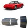 לרכב Nissan 240SX TwodoorConvertible 1993 ציפוי חלונות שחורים רב פעמי סיליקון לחלונות קדמיים, אחוריים ולחלון האחורי