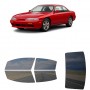 לרכב Nissan 240SX TwodoorCoupe 1995 ציפוי חלונות שחורים רב פעמי סיליקון לחלונות קדמיים, אחוריים ולחלון האחורי