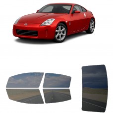 לרכב Nissan 370Z TwodoorCoupe 2003 ציפוי חלונות שחורים רב פעמי סיליקון לחלונות קדמיים, אחוריים ולחלון האחורי