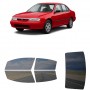 לרכב Nissan Altima Sedan 1993 ציפוי חלונות שחורים רב פעמי סיליקון לחלונות קדמיים, אחוריים ולחלון האחורי