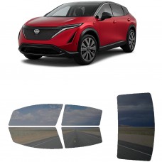 לרכב Nissan Ariya 2023 ציפוי חלונות שחורים רב פעמי סיליקון לחלונות קדמיים, אחוריים ולחלון האחורי