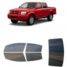 לרכב Nissan Frontier CrewPickup 2000 ציפוי חלונות שחורים רב פעמי סיליקון לחלונות קדמיים, אחוריים ולחלון האחורי