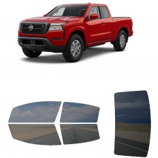 לרכב Nissan Frontier ExtdPickup 2023 ציפוי חלונות שחורים רב פעמי סיליקון לחלונות קדמיים, אחוריים ולחלון האחורי