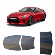 לרכב Nissan GTR 2022 ציפוי חלונות שחורים רב פעמי סיליקון לחלונות קדמיים, אחוריים ולחלון האחורי