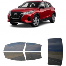 לרכב Nissan KICKS S 2022 ציפוי חלונות שחורים רב פעמי סיליקון לחלונות קדמיים, אחוריים ולחלון האחורי