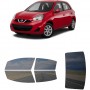 לרכב Nissan Micra(CanadaOnly) 2018 ציפוי חלונות שחורים רב פעמי סיליקון לחלונות קדמיים, אחוריים ולחלון האחורי