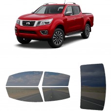 לרכב Nissan Navara Tekna Double Cab 2019 ציפוי חלונות שחורים רב פעמי סיליקון לחלונות קדמיים, אחוריים ולחלון האחורי