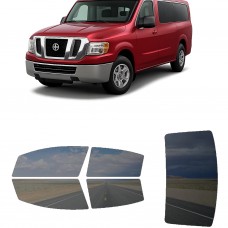 לרכב Nissan NV Passenger Van 2013 ציפוי חלונות שחורים רב פעמי סיליקון לחלונות קדמיים, אחוריים ולחלון האחורי