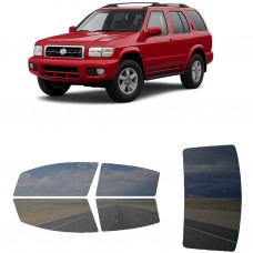 לרכב Nissan Pathfinder 2001 ציפוי חלונות שחורים רב פעמי סיליקון לחלונות קדמיים, אחוריים ולחלון האחורי