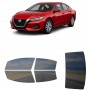 לרכב Nissan Sentra 2020 ציפוי חלונות שחורים רב פעמי סיליקון לחלונות קדמיים, אחוריים ולחלון האחורי