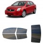 לרכב Nissan Sentra Sedan 2007 ציפוי חלונות שחורים רב פעמי סיליקון לחלונות קדמיים, אחוריים ולחלון האחורי