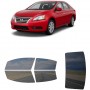 לרכב Nissan Sentra Sedan 2013 ציפוי חלונות שחורים רב פעמי סיליקון לחלונות קדמיים, אחוריים ולחלון האחורי