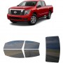 לרכב Nissan Titan 2017 ציפוי חלונות שחורים רב פעמי סיליקון לחלונות קדמיים, אחוריים ולחלון האחורי