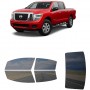לרכב Nissan Titan CrewPickup 2016 ציפוי חלונות שחורים רב פעמי סיליקון לחלונות קדמיים, אחוריים ולחלון האחורי