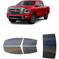 לרכב Nissan Titan XD Platinum Reserve 2021 ציפוי חלונות שחורים רב פעמי סיליקון לחלונות קדמיים, אחוריים ולחלון האחורי