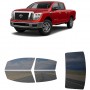 לרכב Nissan TitanXD 2016 ציפוי חלונות שחורים רב פעמי סיליקון לחלונות קדמיים, אחוריים ולחלון האחורי