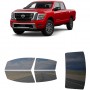 לרכב Nissan TitanXD 2021 ציפוי חלונות שחורים רב פעמי סיליקון לחלונות קדמיים, אחוריים ולחלון האחורי