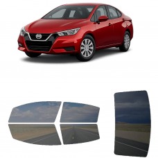לרכב Nissan Versa 2020 ציפוי חלונות שחורים רב פעמי סיליקון לחלונות קדמיים, אחוריים ולחלון האחורי