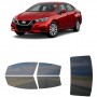 לרכב Nissan Versa 2020 ציפוי חלונות שחורים רב פעמי סיליקון לחלונות קדמיים, אחוריים ולחלון האחורי