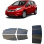 לרכב Nissan VersaNote Hatchback 2014 ציפוי חלונות שחורים רב פעמי סיליקון לחלונות קדמיים, אחוריים ולחלון האחורי
