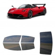 לרכב Pagani Huayra Roadster BC 2022 ציפוי חלונות שחורים רב פעמי סיליקון לחלונות קדמיים, אחוריים ולחלון האחורי