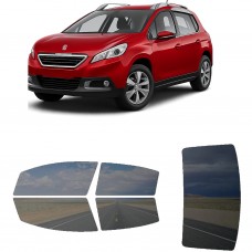 לרכב Peugeot 2008 2013 ציפוי חלונות שחורים רב פעמי סיליקון לחלונות קדמיים, אחוריים ולחלון האחורי