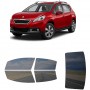 לרכב Peugeot 2008 2013 ציפוי חלונות שחורים רב פעמי סיליקון לחלונות קדמיים, אחוריים ולחלון האחורי