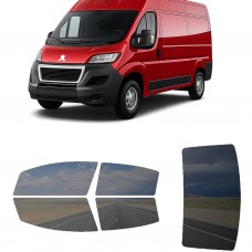 לרכב Peugeot Boxer 2018 ציפוי חלונות שחורים רב פעמי סיליקון לחלונות קדמיים, אחוריים ולחלון האחורי