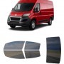 לרכב Peugeot Boxer 2018 ציפוי חלונות שחורים רב פעמי סיליקון לחלונות קדמיים, אחוריים ולחלון האחורי