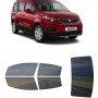 לרכב Peugeot Rifter 2019 ציפוי חלונות שחורים רב פעמי סיליקון לחלונות קדמיים, אחוריים ולחלון האחורי